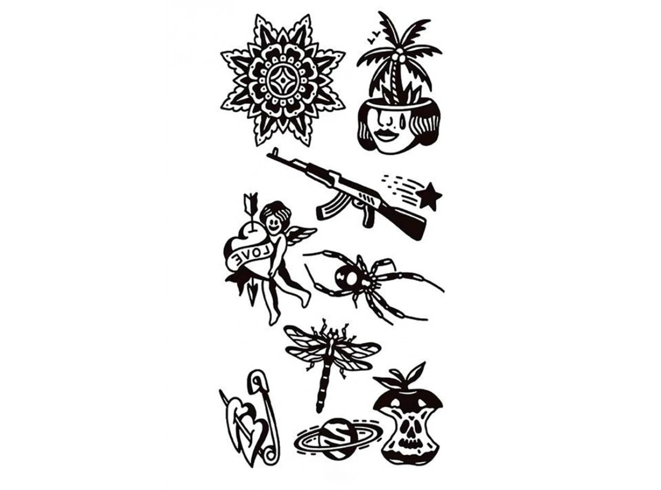 Karışık Dövme Geçici Tattoo