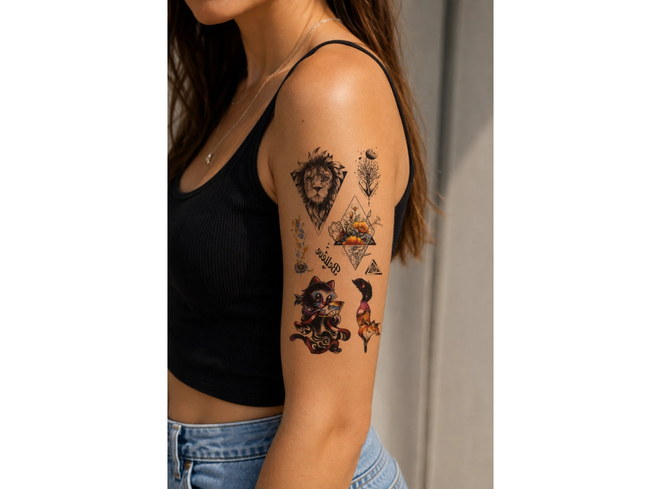 Karışık Dövme Geçici Tattoo