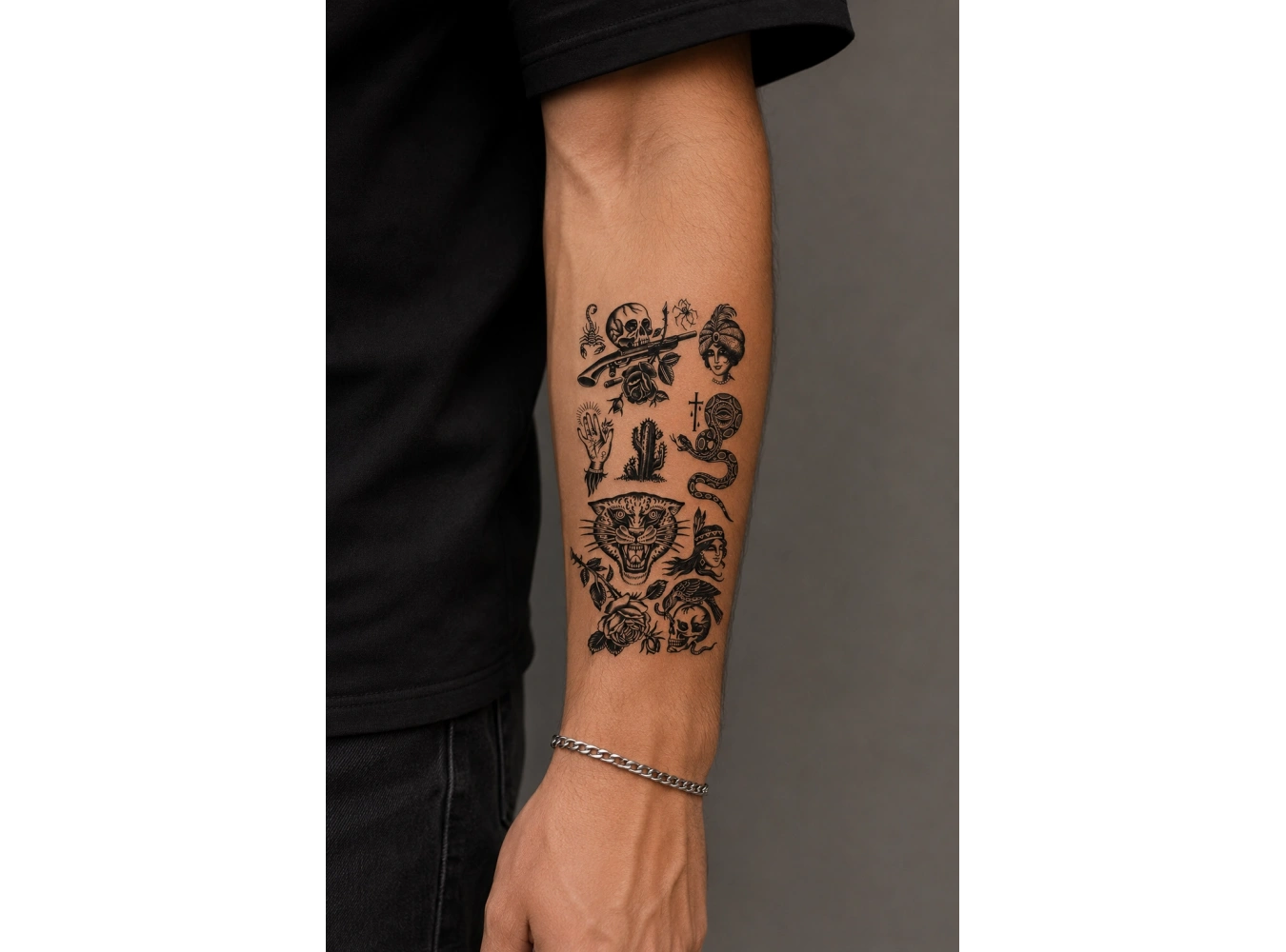 Karışık Dövme Geçici Tattoo