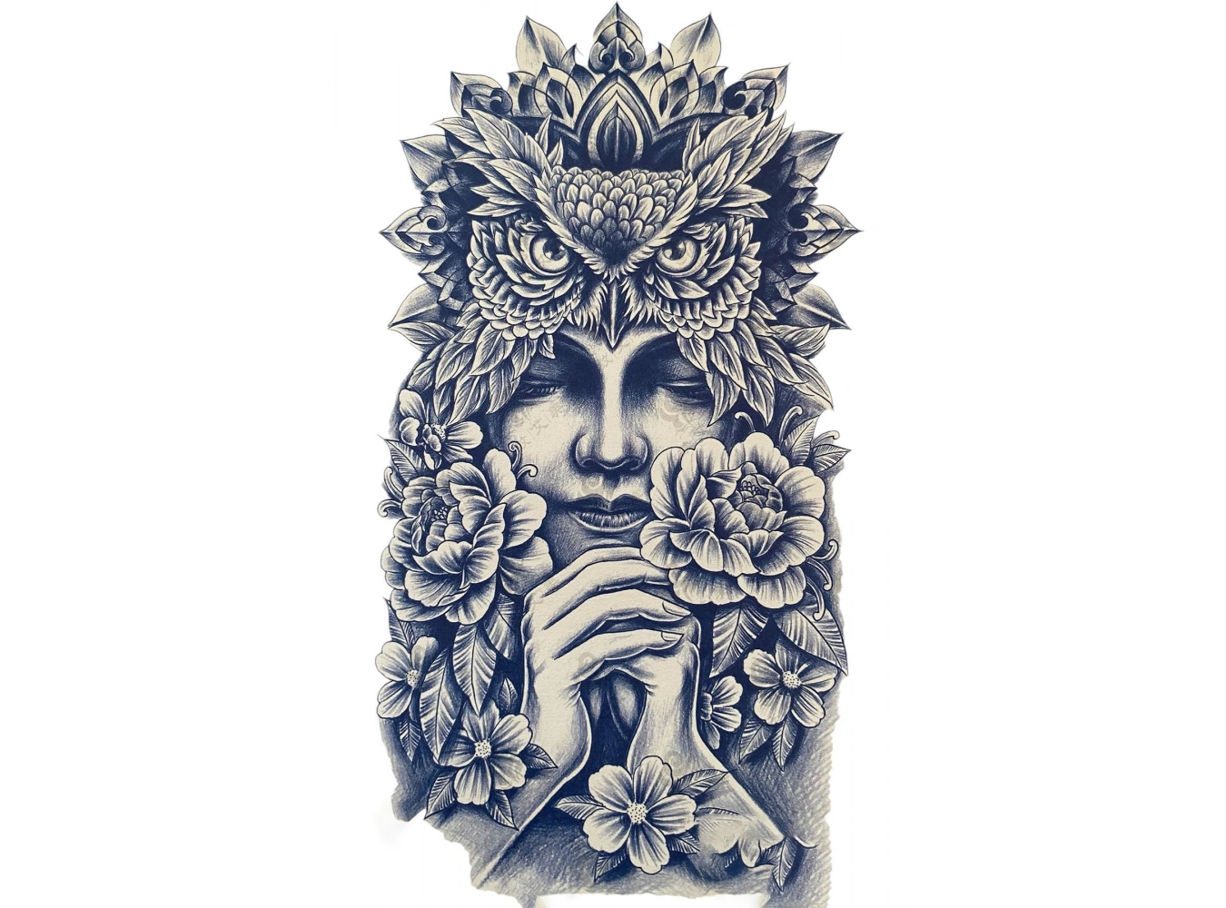 Karışık Figürlü 12 Saat Sonra Kararan Geçici Dövme Tattoo