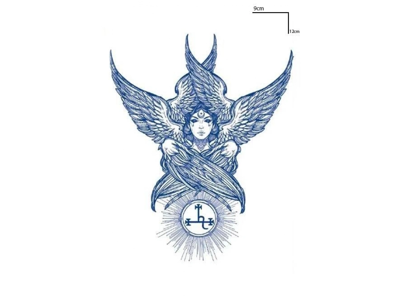 Karışık Figürlü 12 Saat Sonra Kararan Geçici Mini Dövme Tattoo