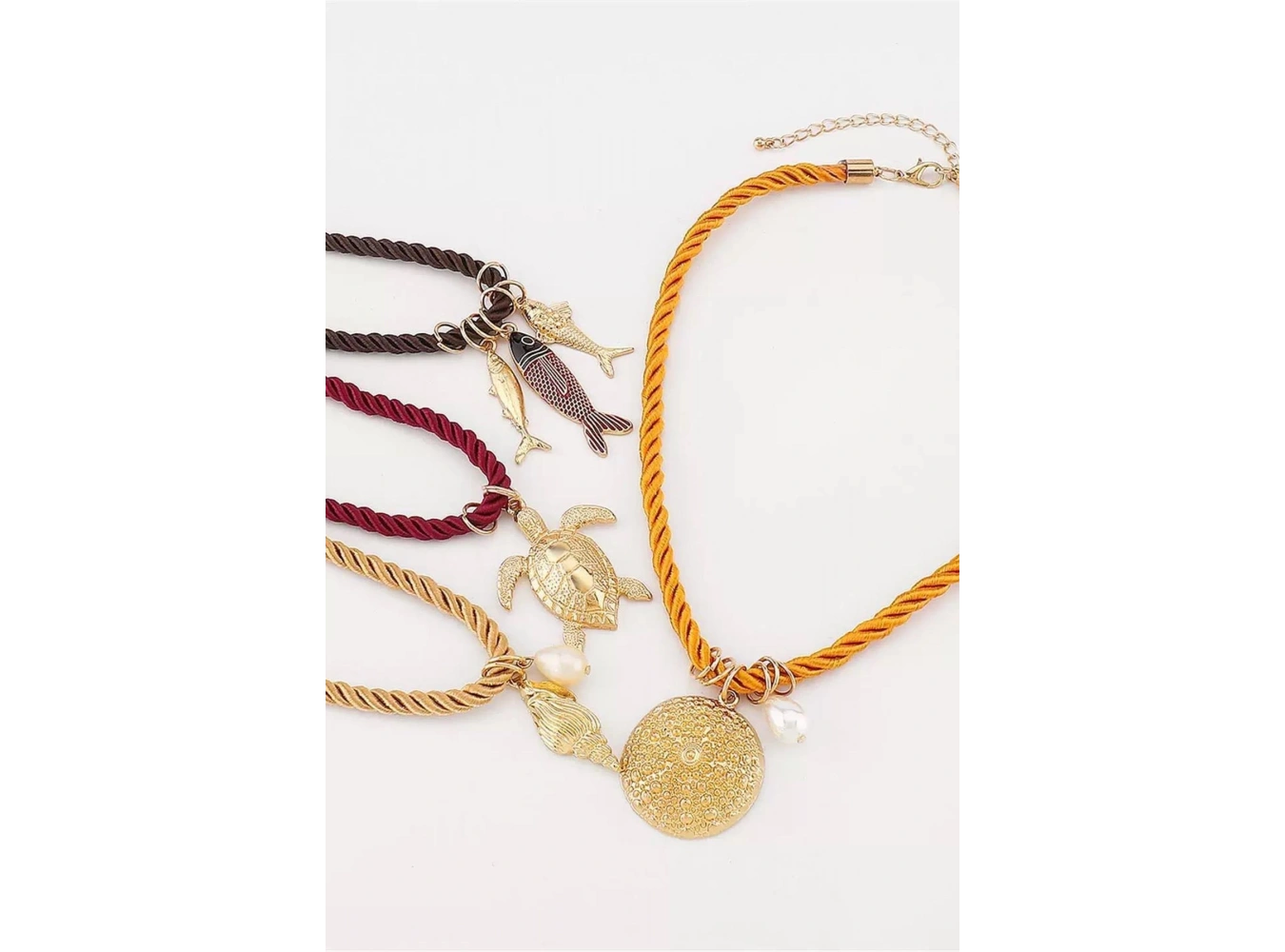 Karışık Figürlü 4lü Kolye Set