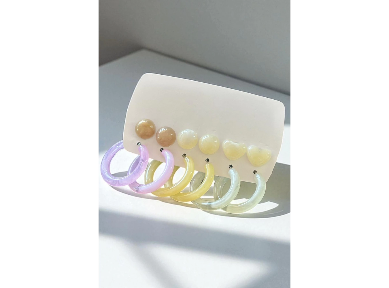 Karışık Renk 12li Küpe Set