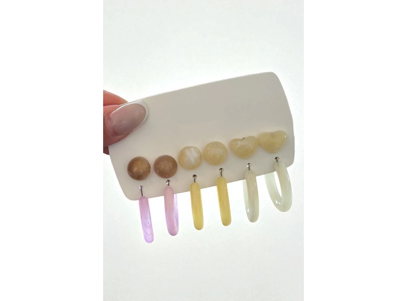 Karışık Renk 12li Küpe Set