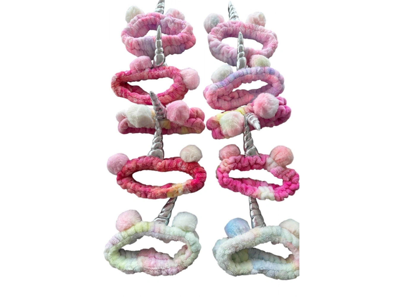 Karışık Renk 12li Unicorn Figürlü Saç Bandı