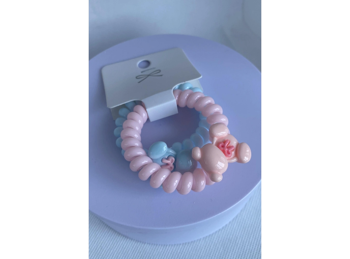 Karışık Renk 2li Ayıcık Detaylı Helezon Toka