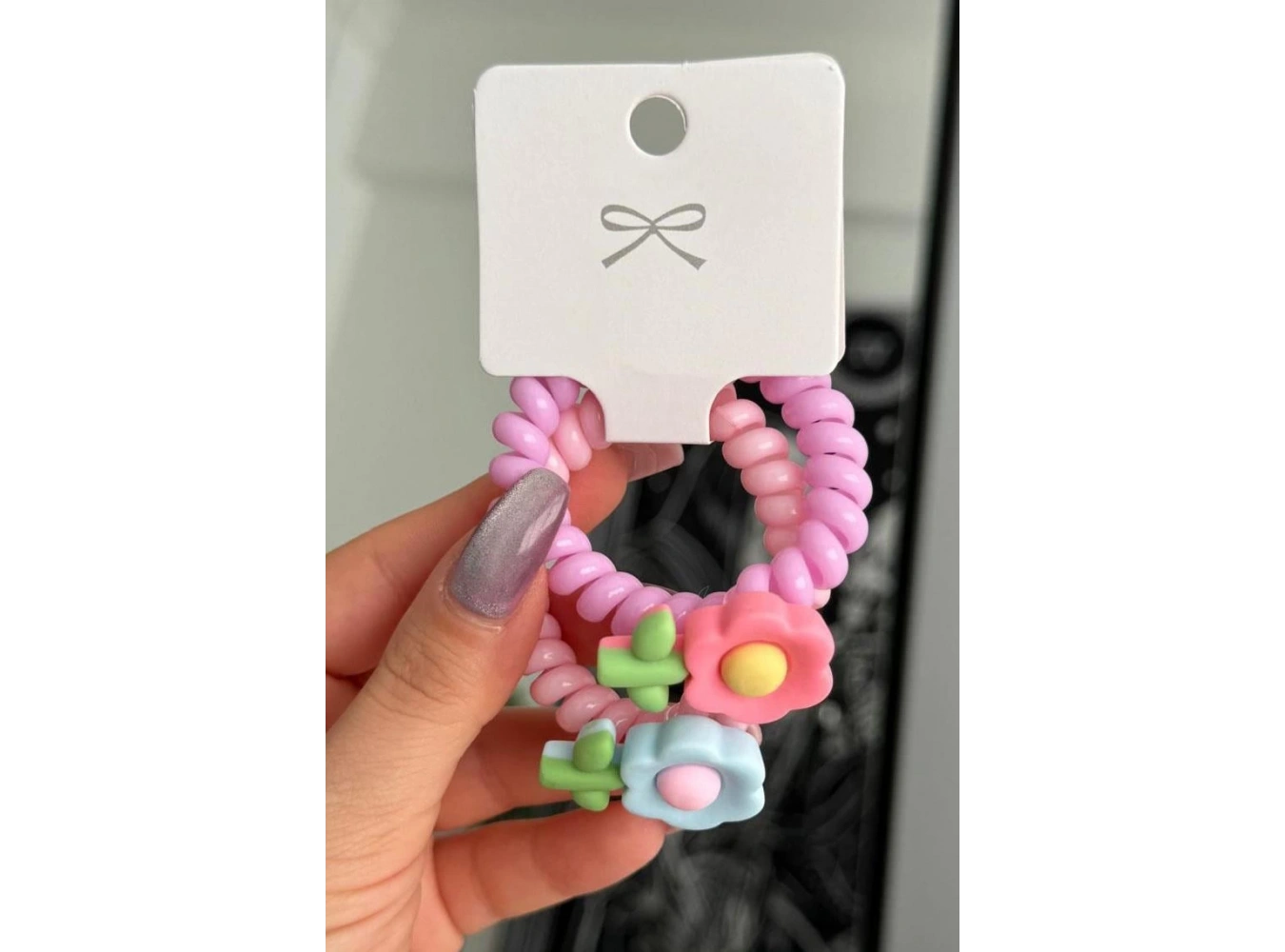 Karışık Renk 2li Lale Detaylı Helezon Toka