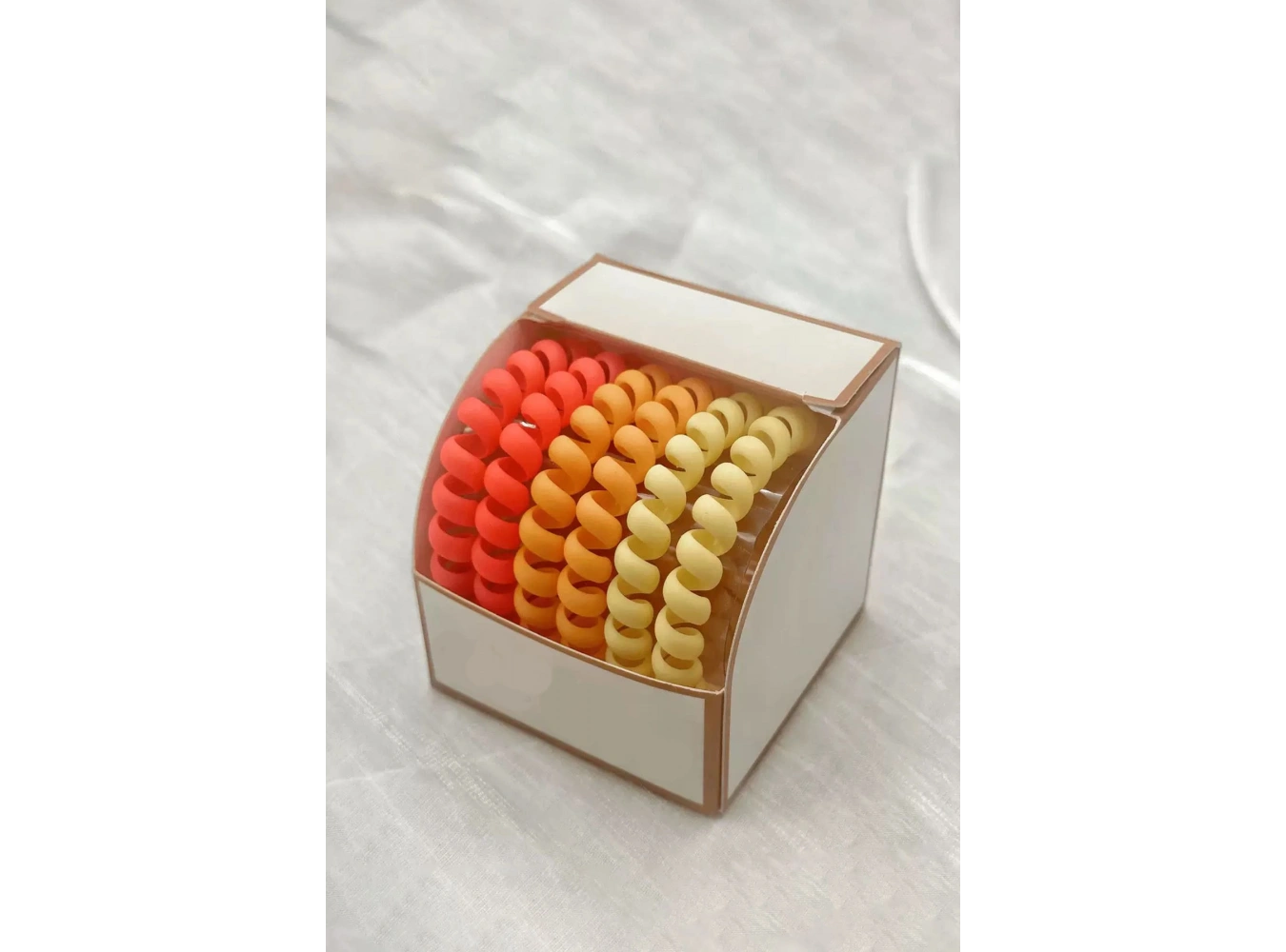 Karışık Renk 6lı Helezon Lastik Toka