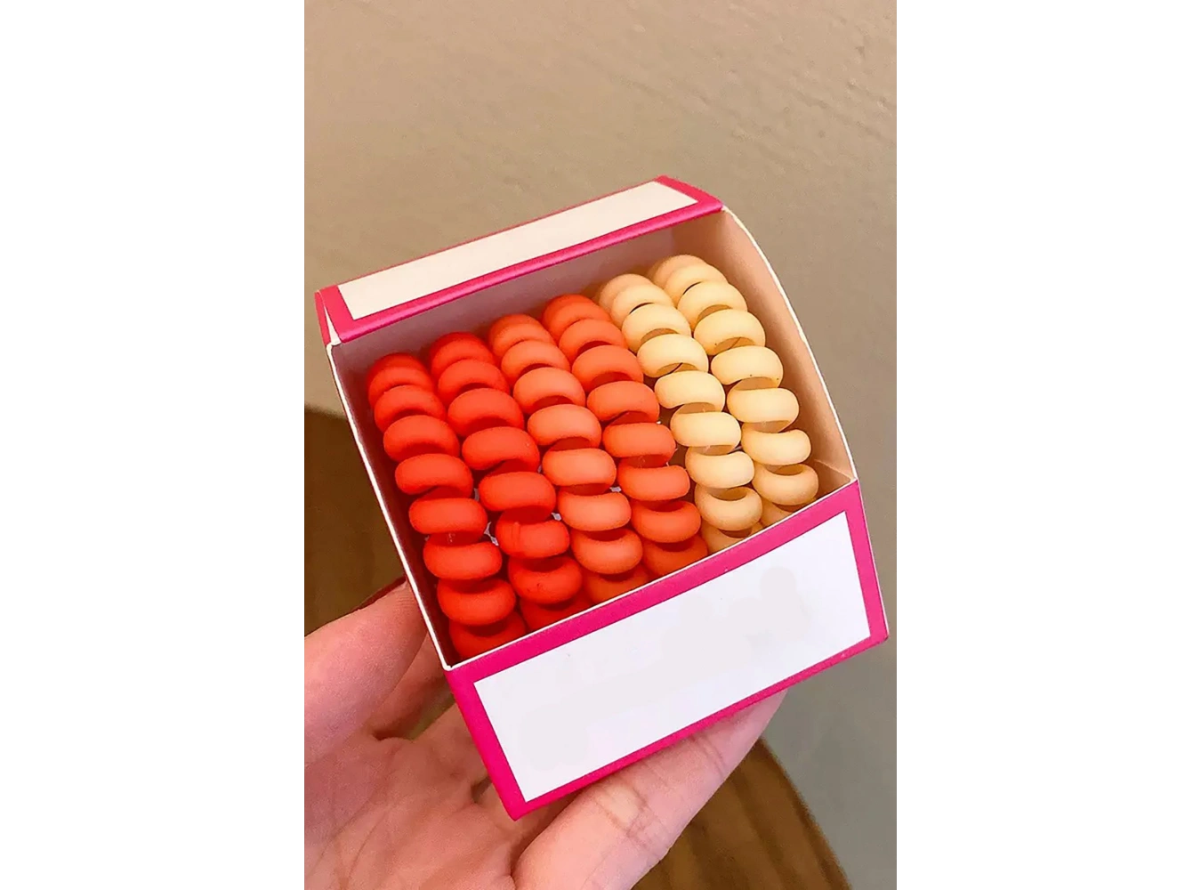 Karışık Renk 6lı Helezon Lastik Toka