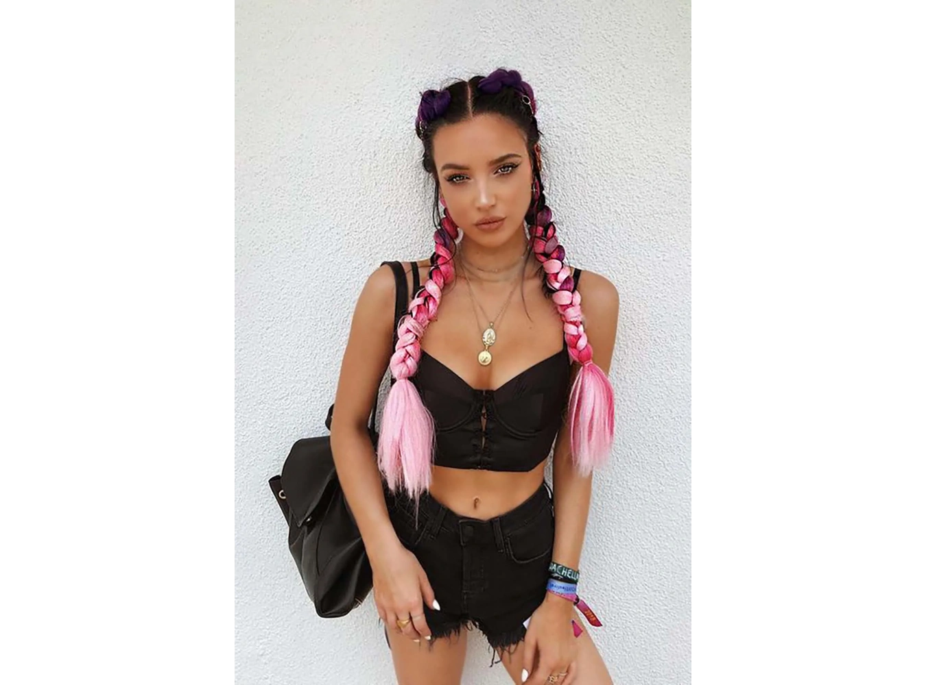 Karışık Renk Afrika Zenci Örgüsü Box Braid Sentetik Saç 60cm 100gr