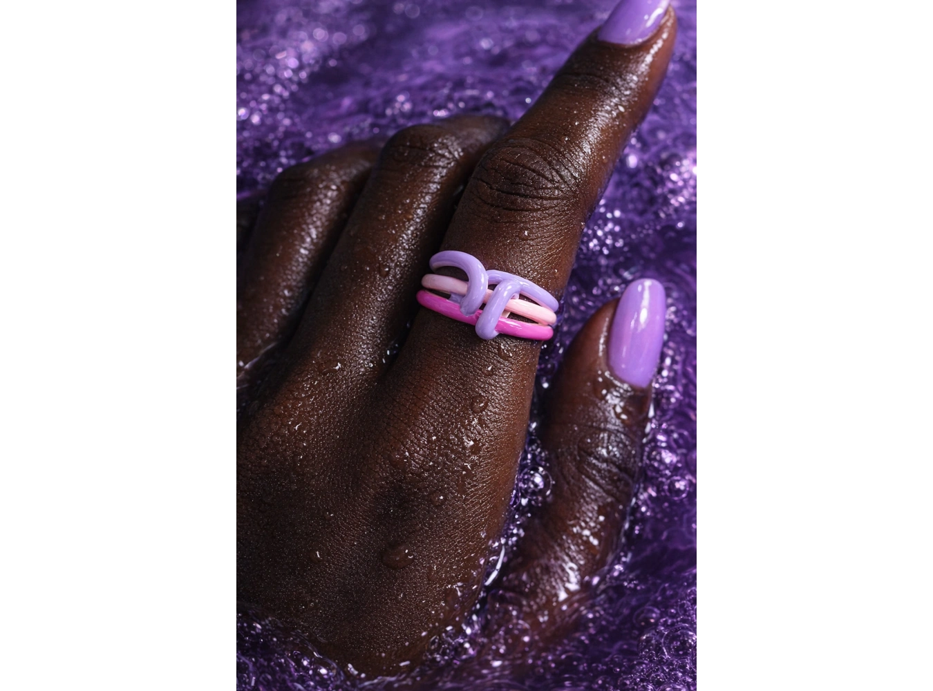 Karışık Renk Ayarlanabilir Yüzük