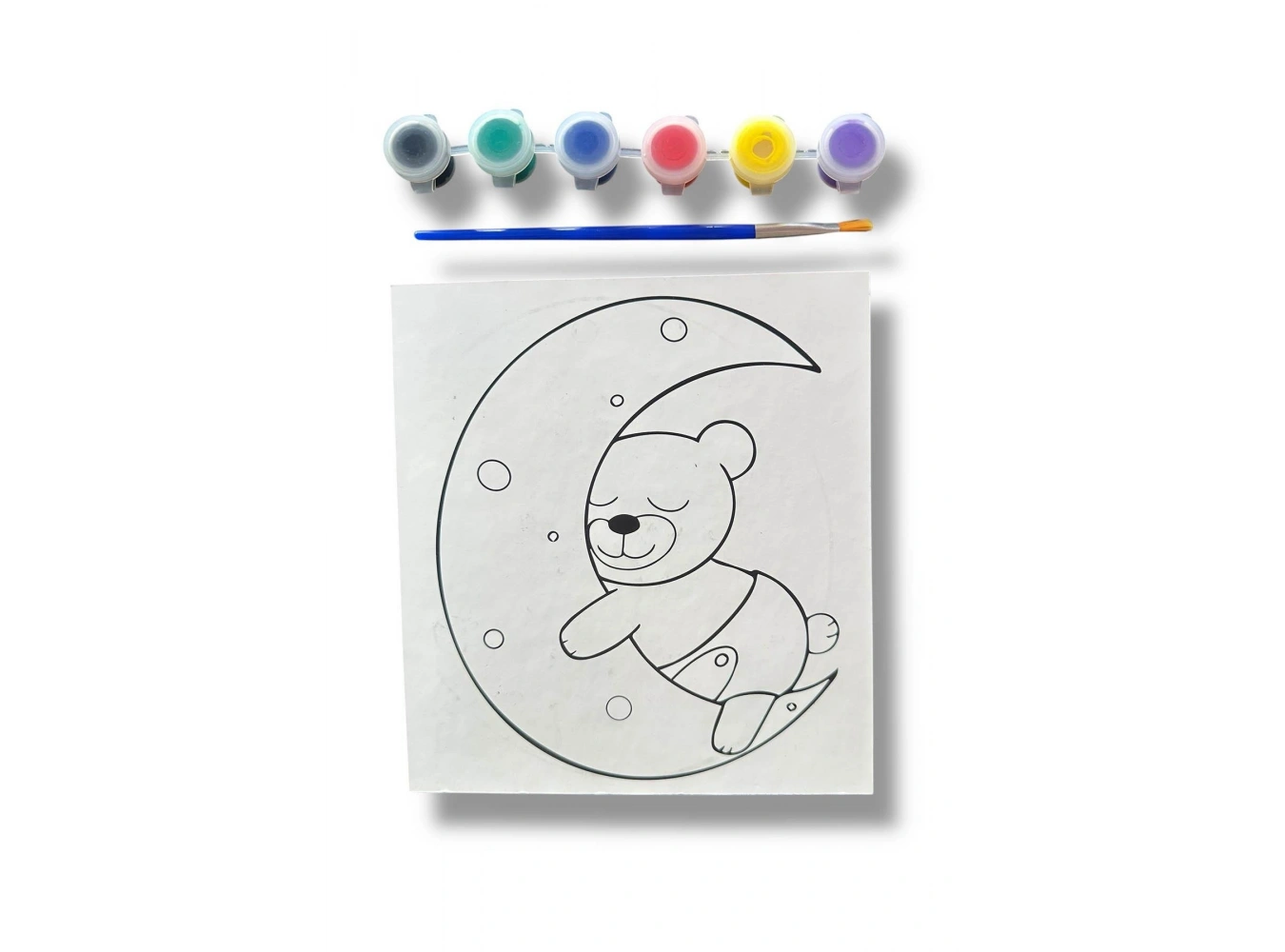Karışık Renk Ayı Figürlü Boyama Set