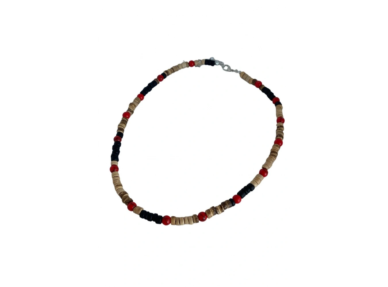 Karışık Renk Boncuk Figürlü Erkek Kolye