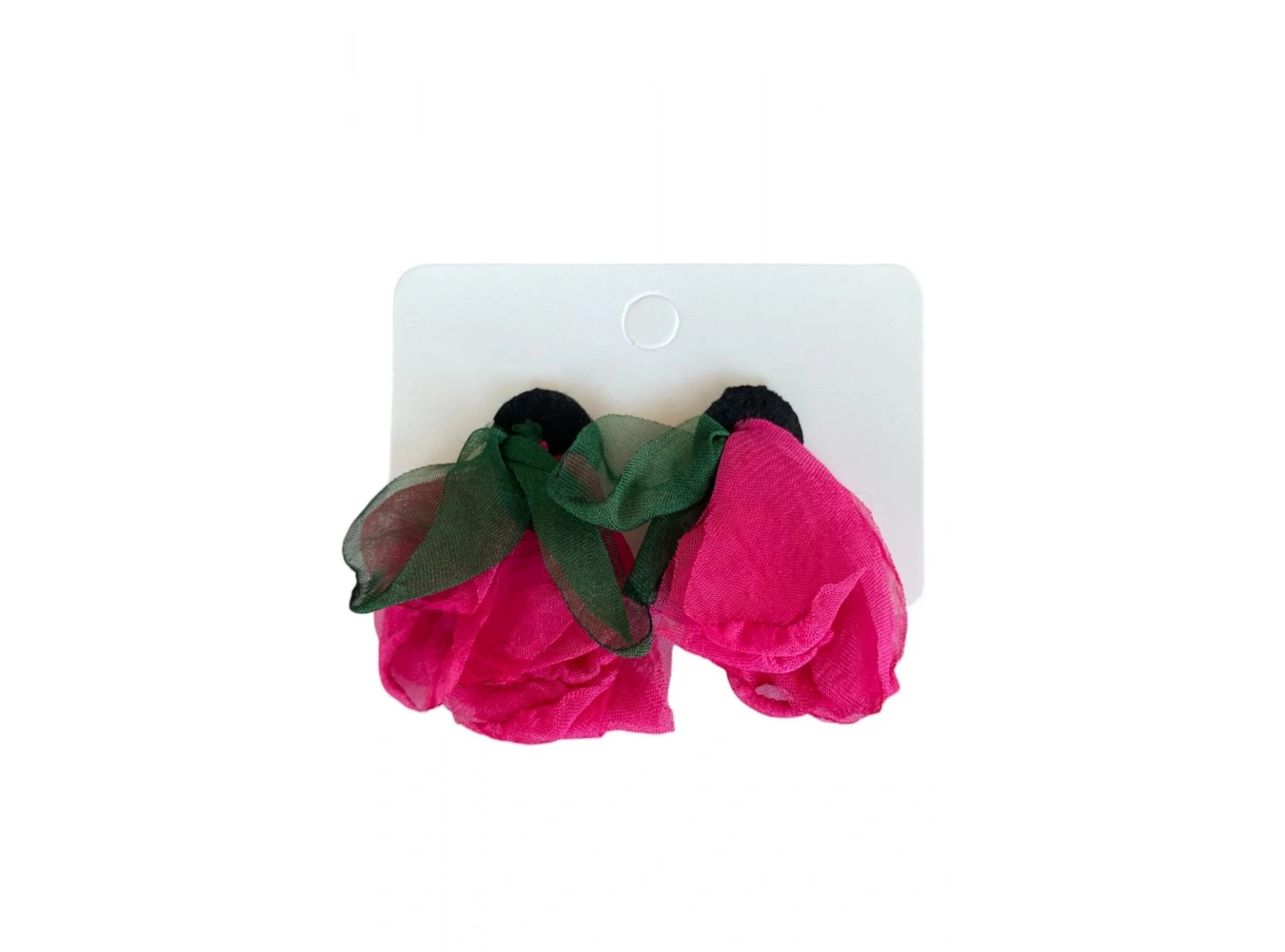 Karışık Renk Çiçek Figürlü Küpe (Çift)