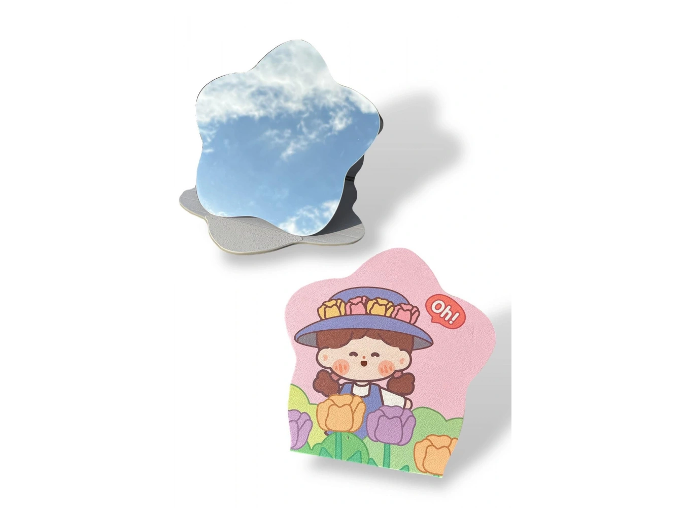 Karışık Renk Çocuk Figürlü Masa Aynası