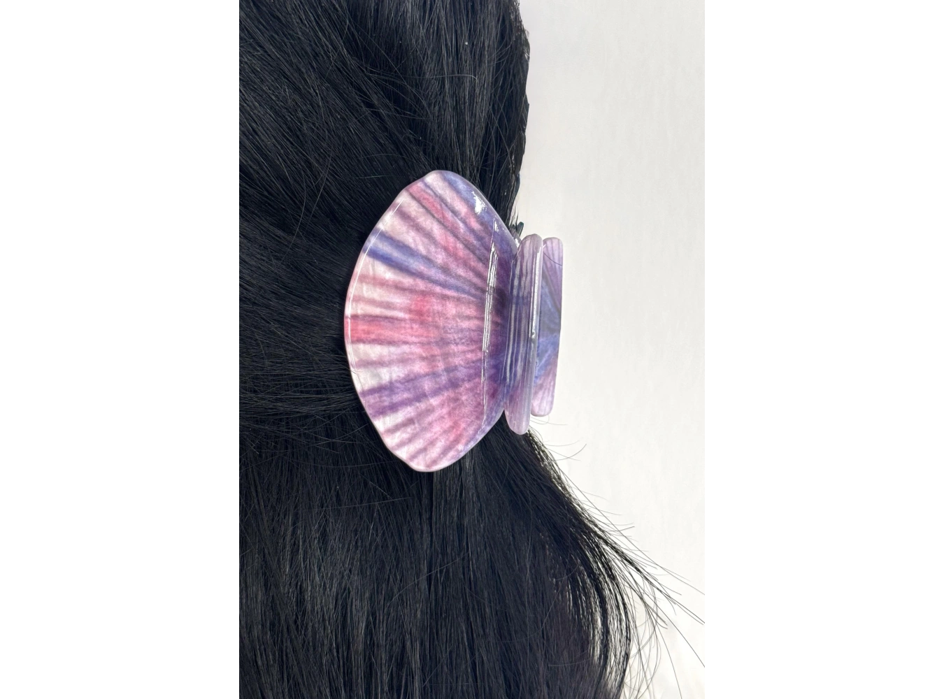 Karışık Renk Deniz Kabuğu Figürlü Kemik Mandal Toka