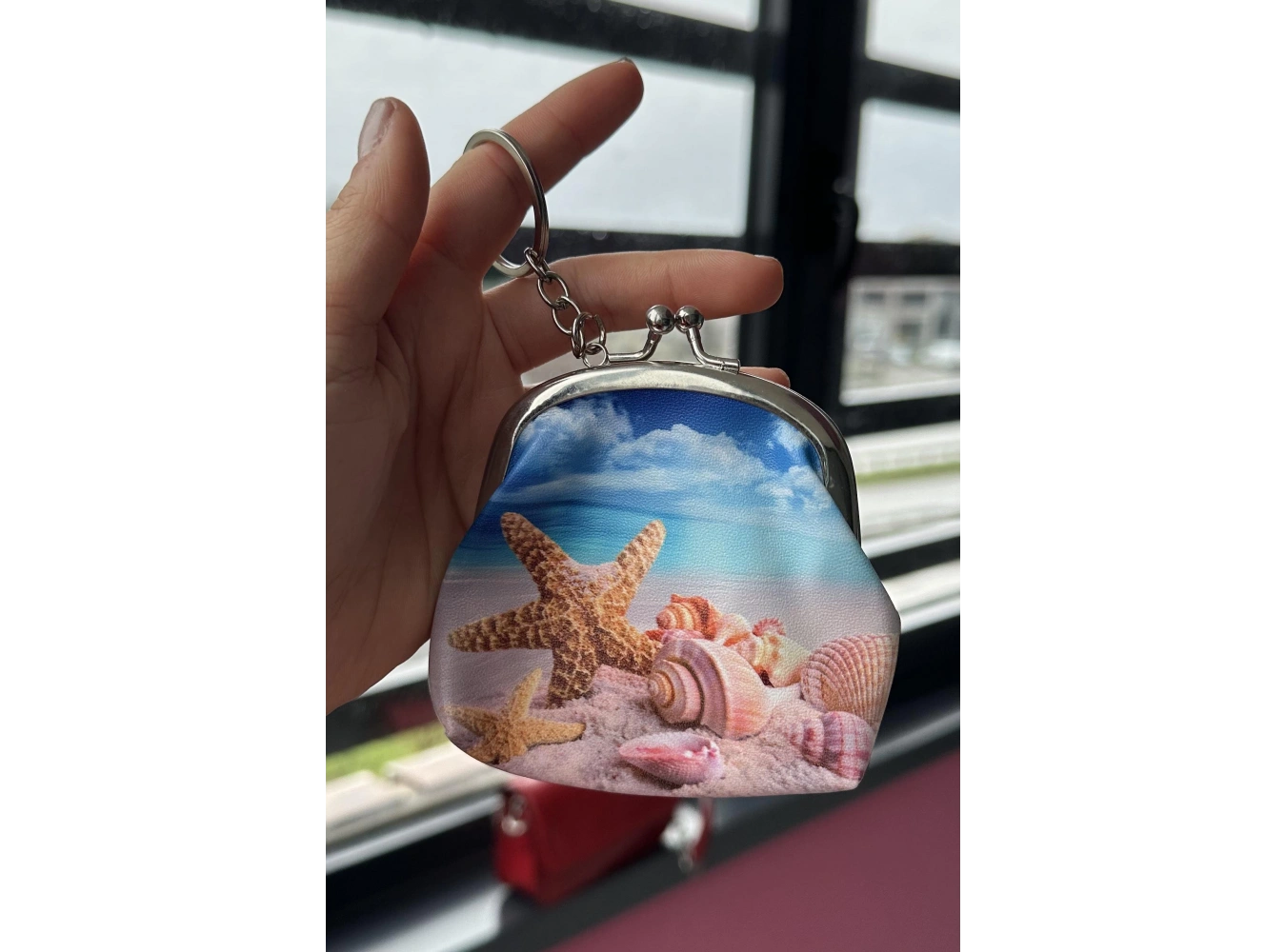 Karışık Renk Deniz Yıldız Figürlü Cüzdan/Anahtarlık