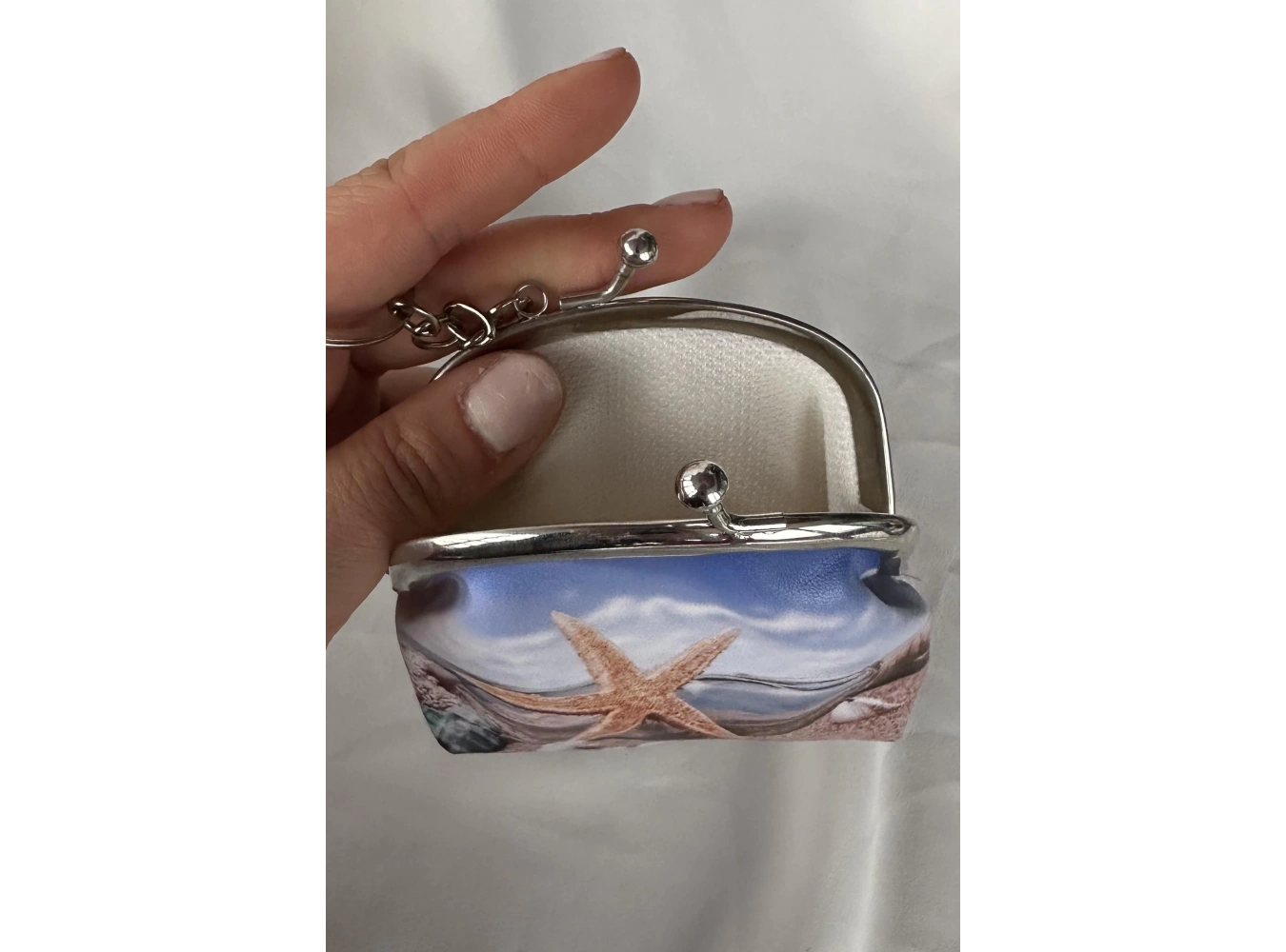 Karışık Renk Deniz Yıldız Figürlü Cüzdan/Anahtarlık