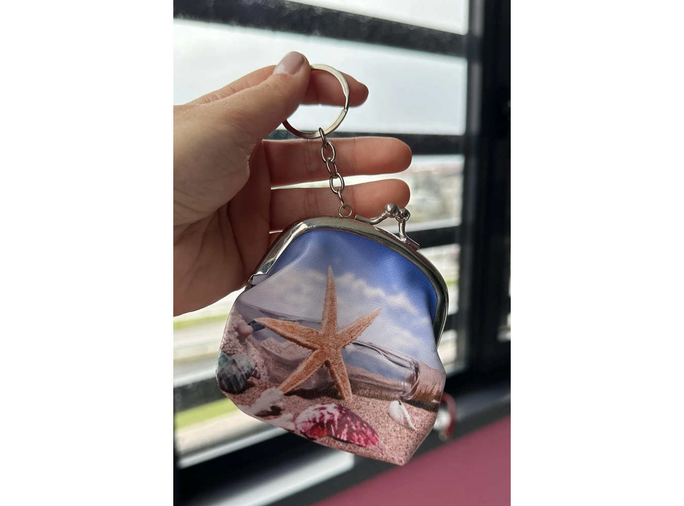 Karışık Renk Deniz Yıldız Figürlü Cüzdan/Anahtarlık