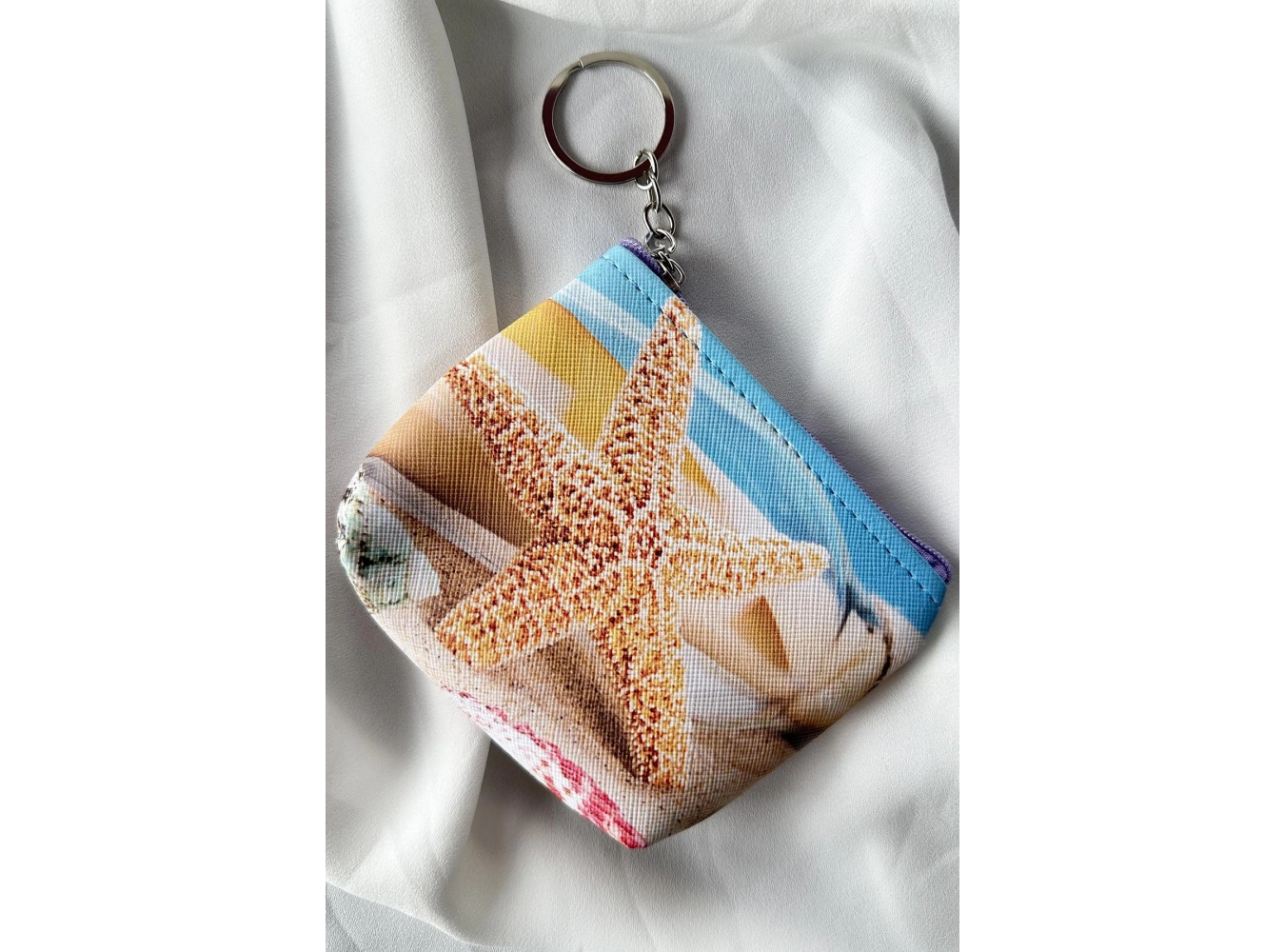 Karışık Renk Deniz Yıldızı Figürlü Anahtarlık /Cüzdan