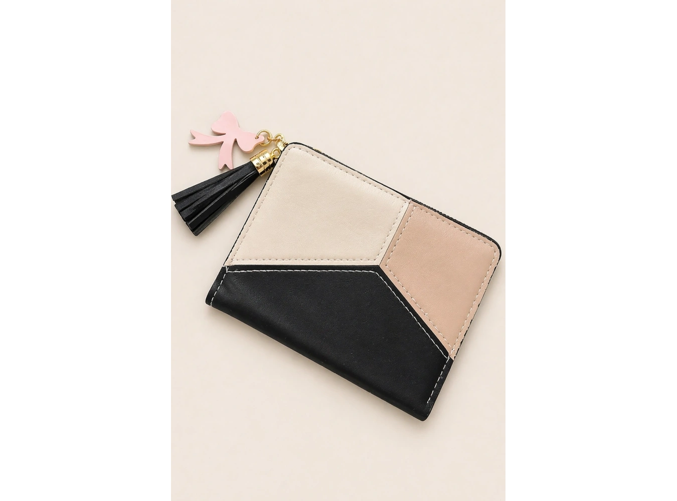 Karışık Renk Deri Kadın Cüzdan