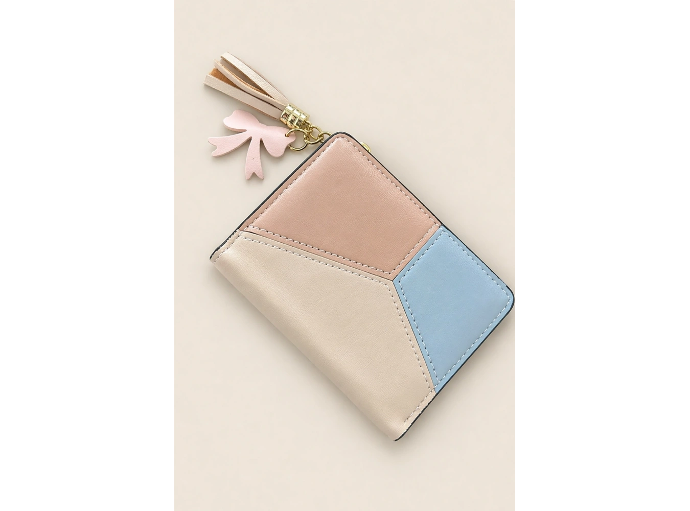 Karışık Renk Deri Kadın Cüzdan