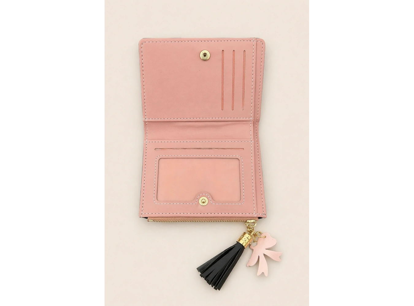 Karışık Renk Deri Kadın Cüzdan