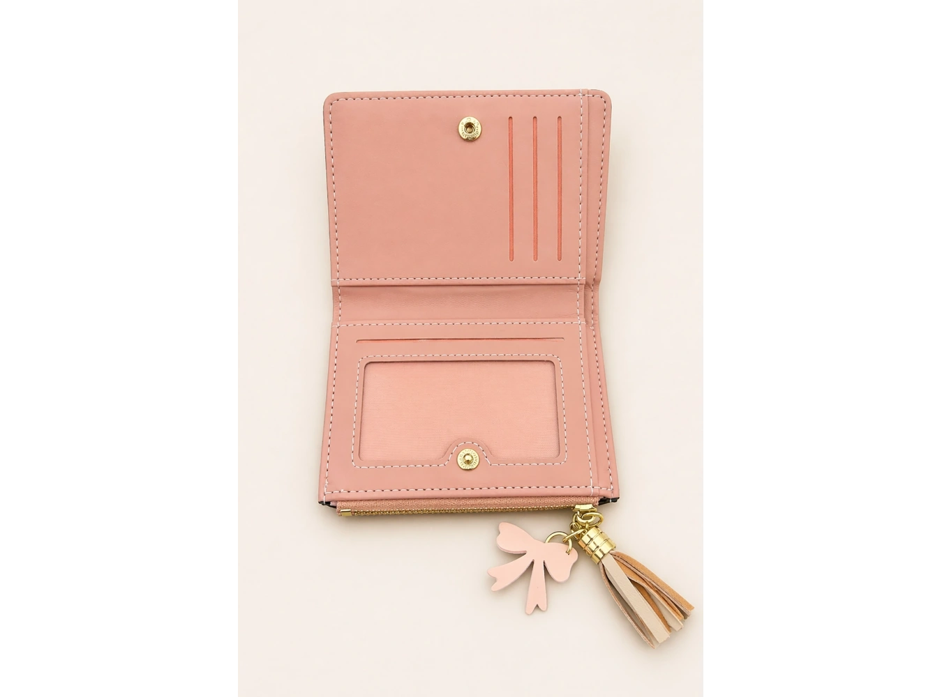 Karışık Renk Deri Kadın Cüzdan