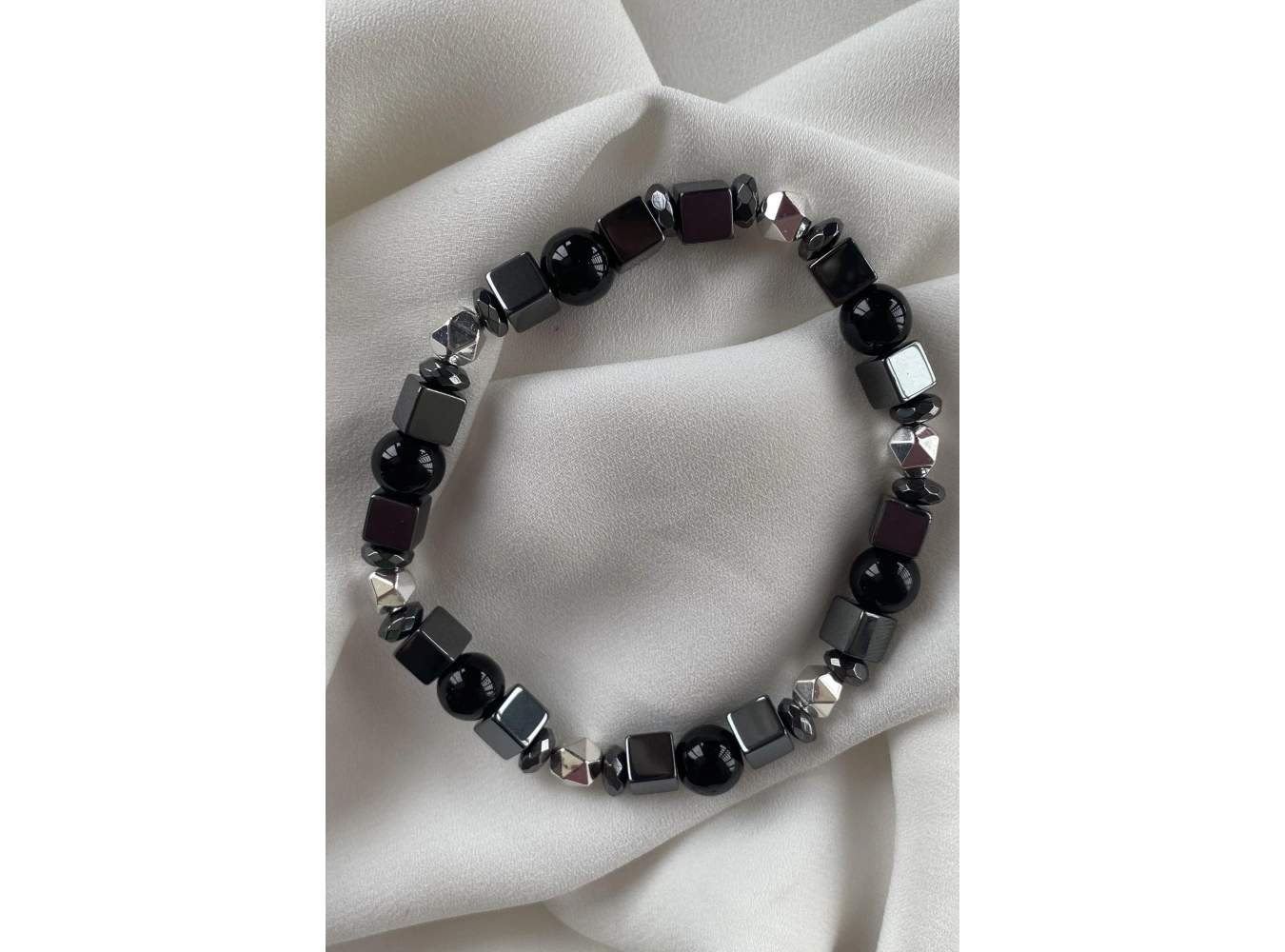 Karışık Renk Hematit Erkek Bileklik