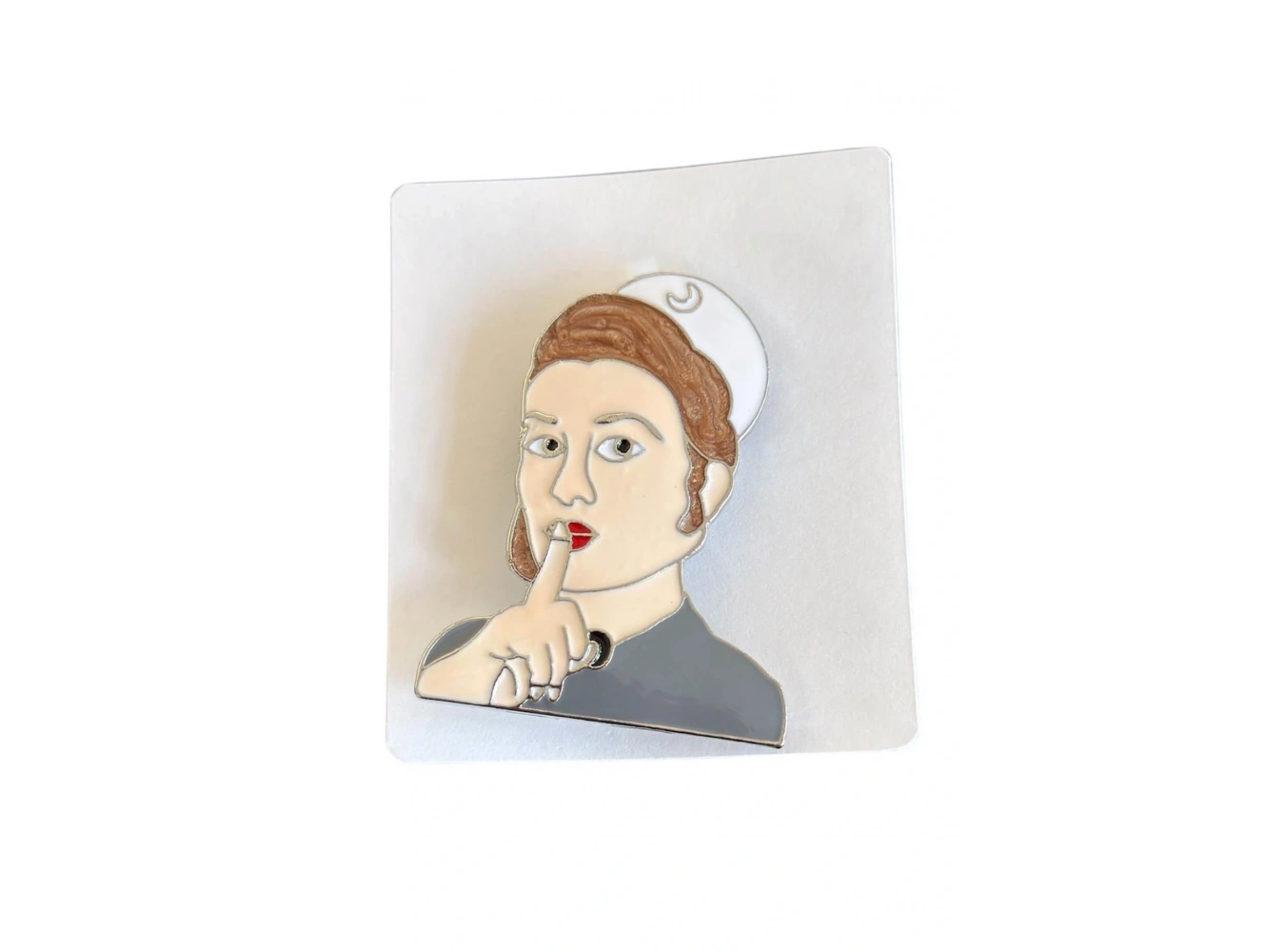 Karışık Renk Hemşire Figürlü Broş