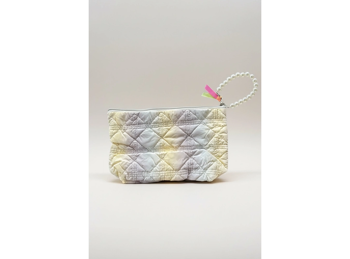 Karışık Renk İnci Detaylı Makyaj Çantası