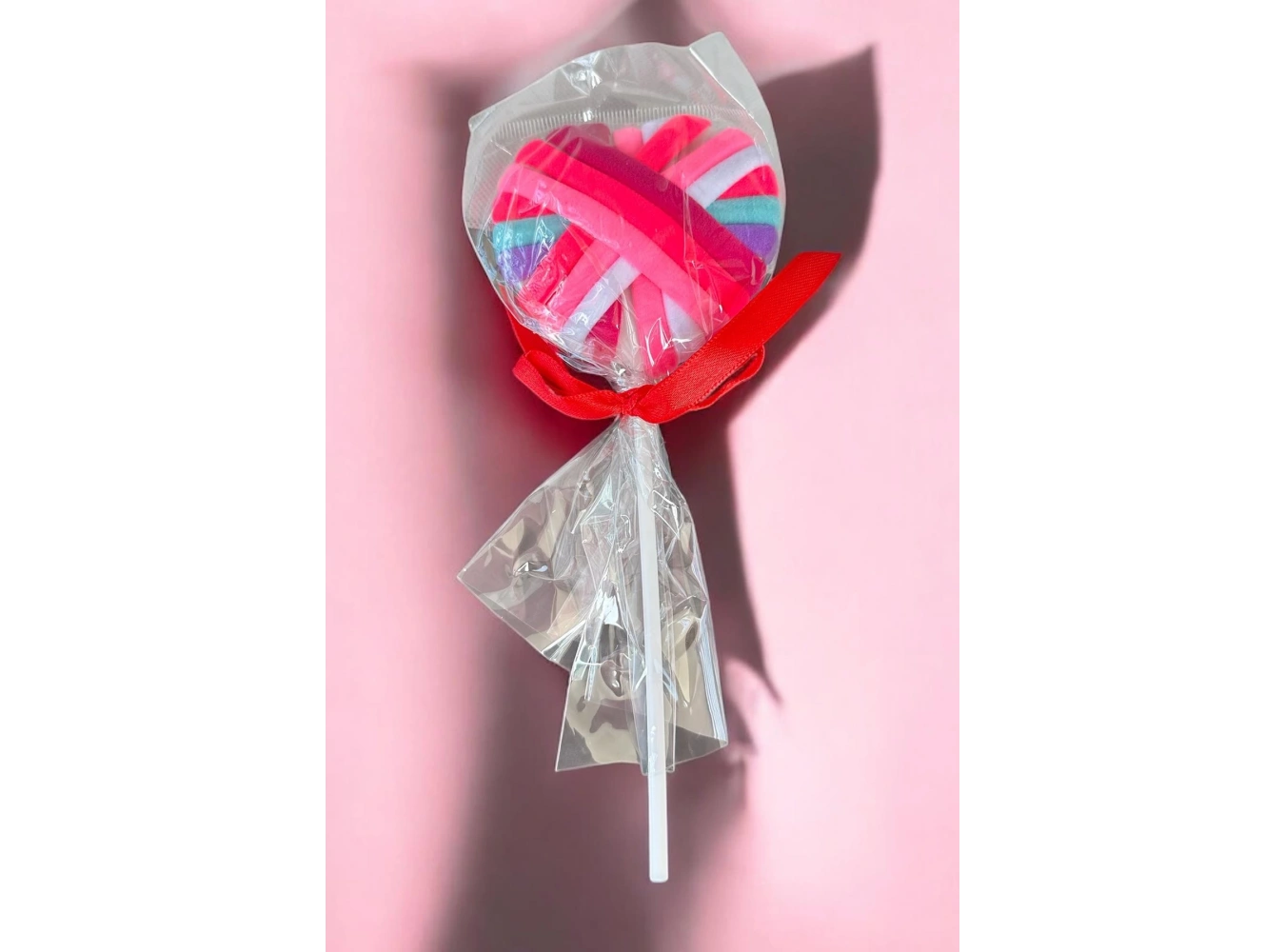 Karışık Renk Kalp Ve Lolipop Figürlü Lastik Toka Set