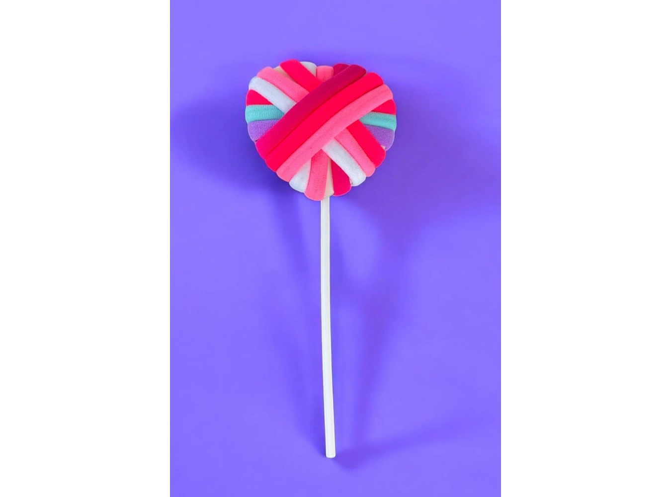 Karışık Renk Kalp Ve Lolipop Figürlü Lastik Toka Set