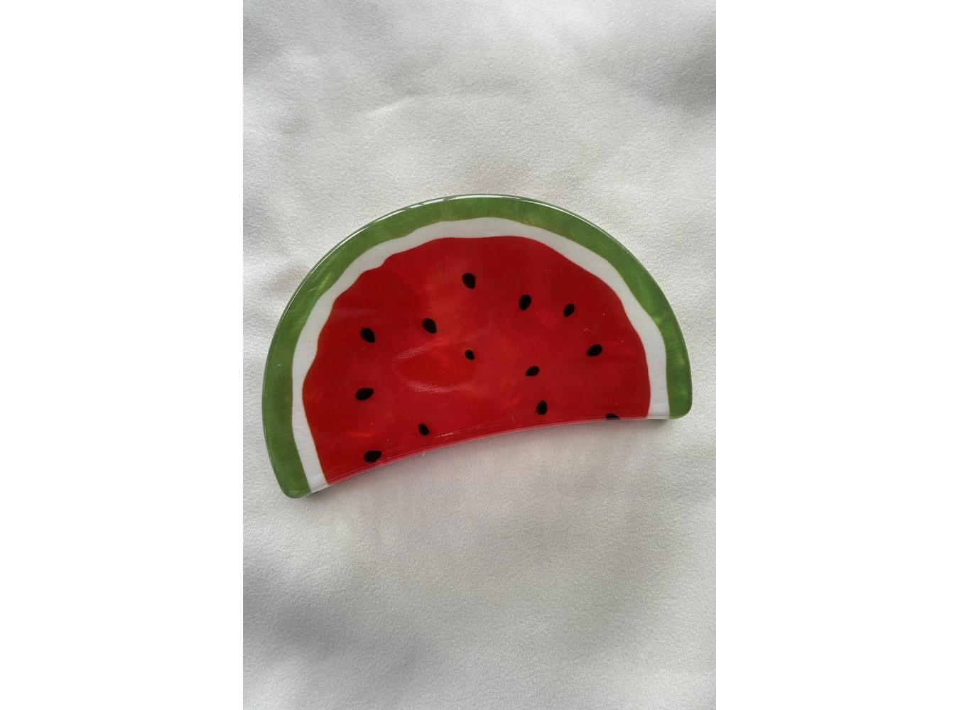 Karışık Renk Karpuz Figürlü Kemik Mandal Toka