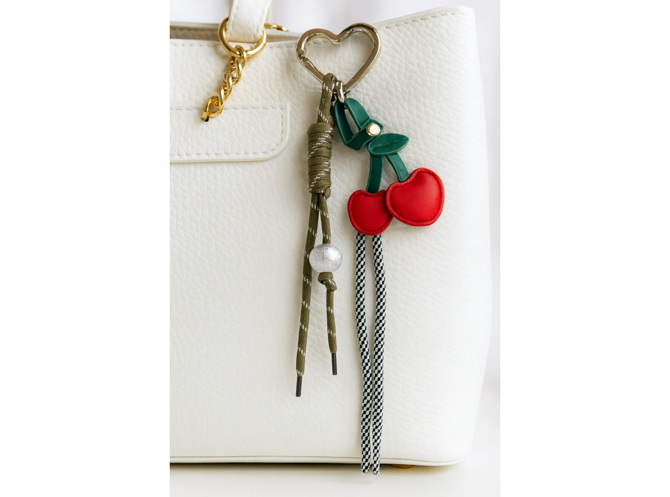 Karışık Renk Kiraz Figürlü Çanta Charm/ Anahtarlık