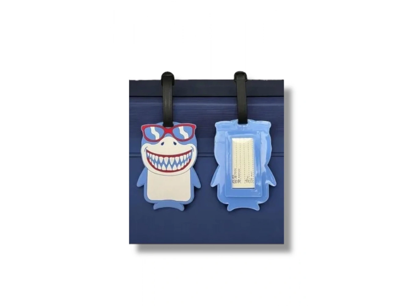 Karışık Renk Köpek Balığı Figürlü Bavul Kartlığı