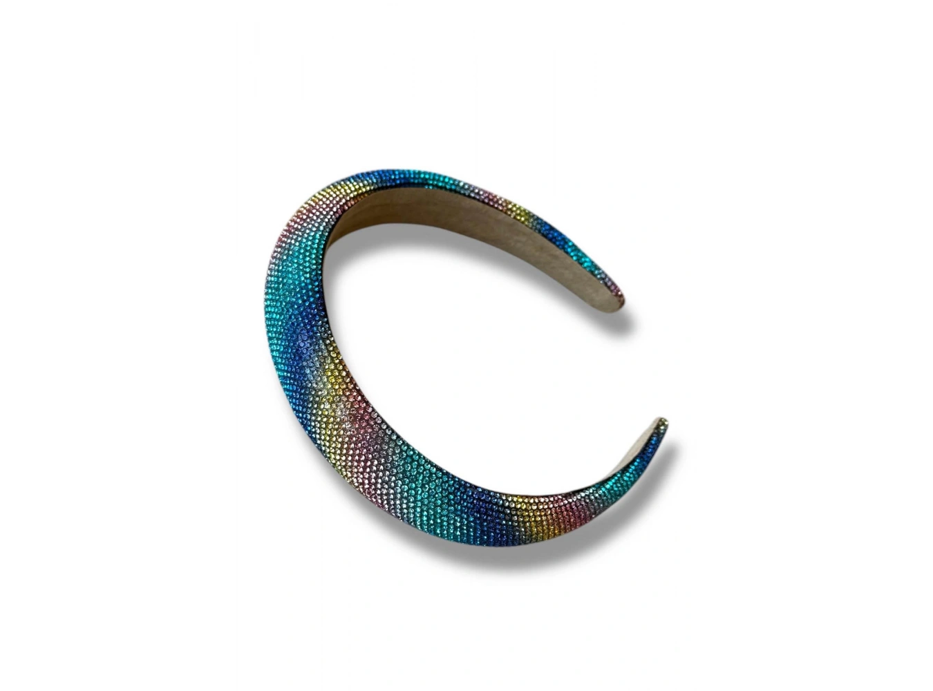 Karışık Renk Kristal Taş Detaylı Taç