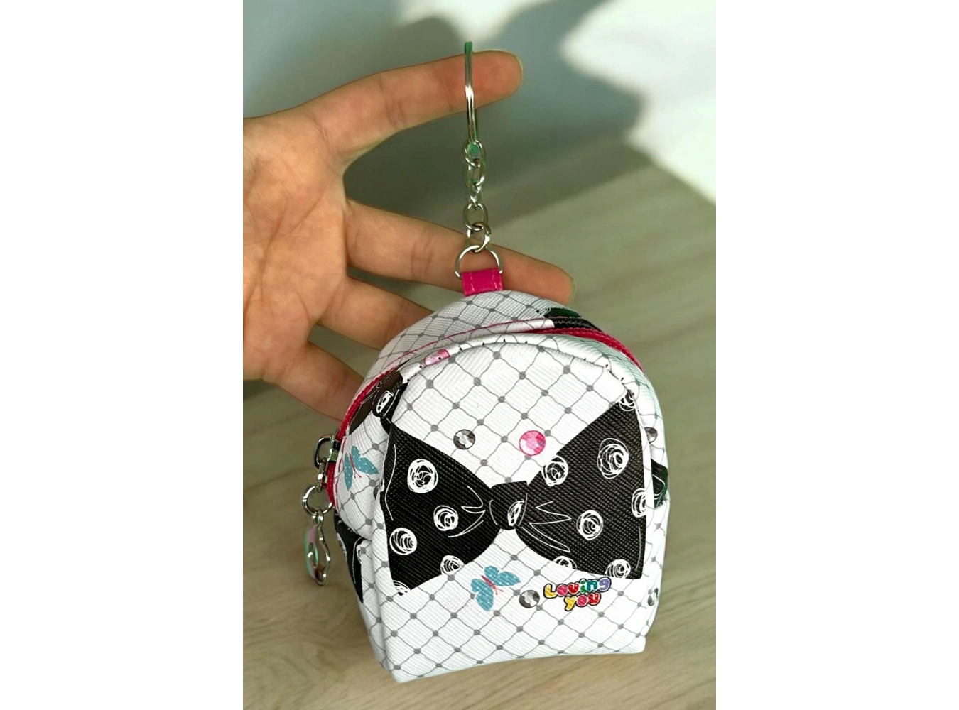 Karışık Renk Kurdele Figürlü Anahtarlık /Cüzdan