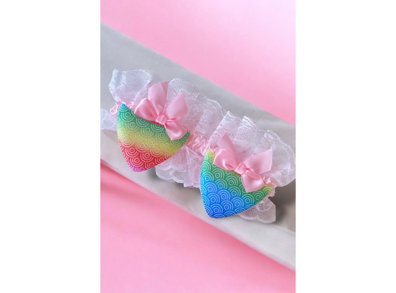 Karışık Renk Kurdele Figürlü Saç Bandı