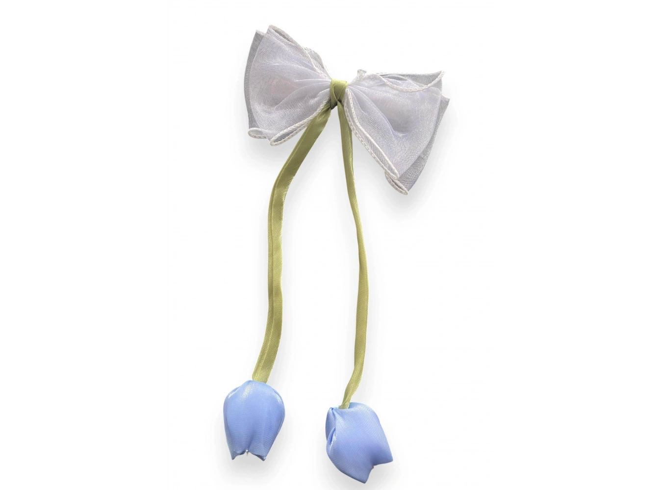 Karışık Renk Lale Figürlü Kurdele Otomat Toka