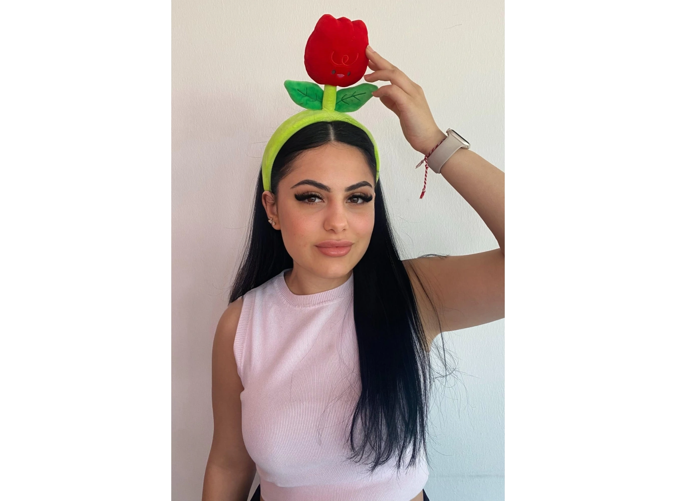 Karışık Renk Lale Figürlü Taç