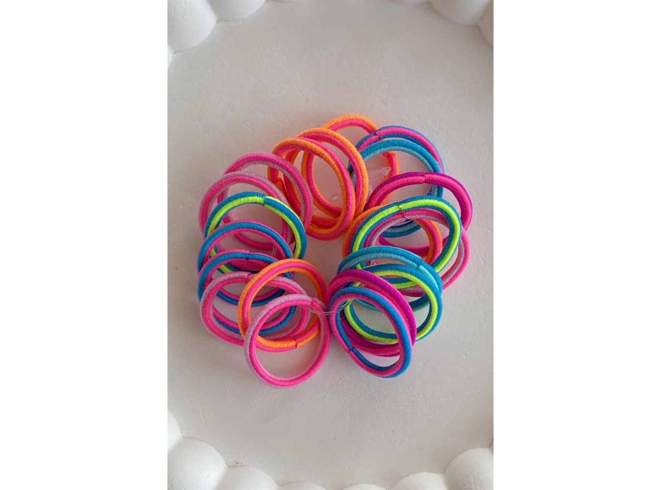 Karışık Renk Lastik Toka Set (Küçük Boy)
