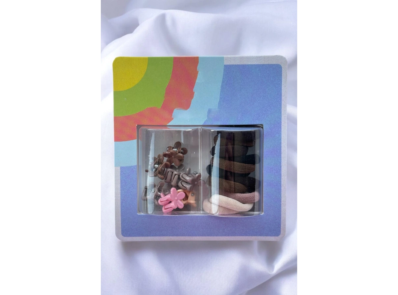 Karışık Renk Lastik Toka Ve Mini Mandal Toka Set