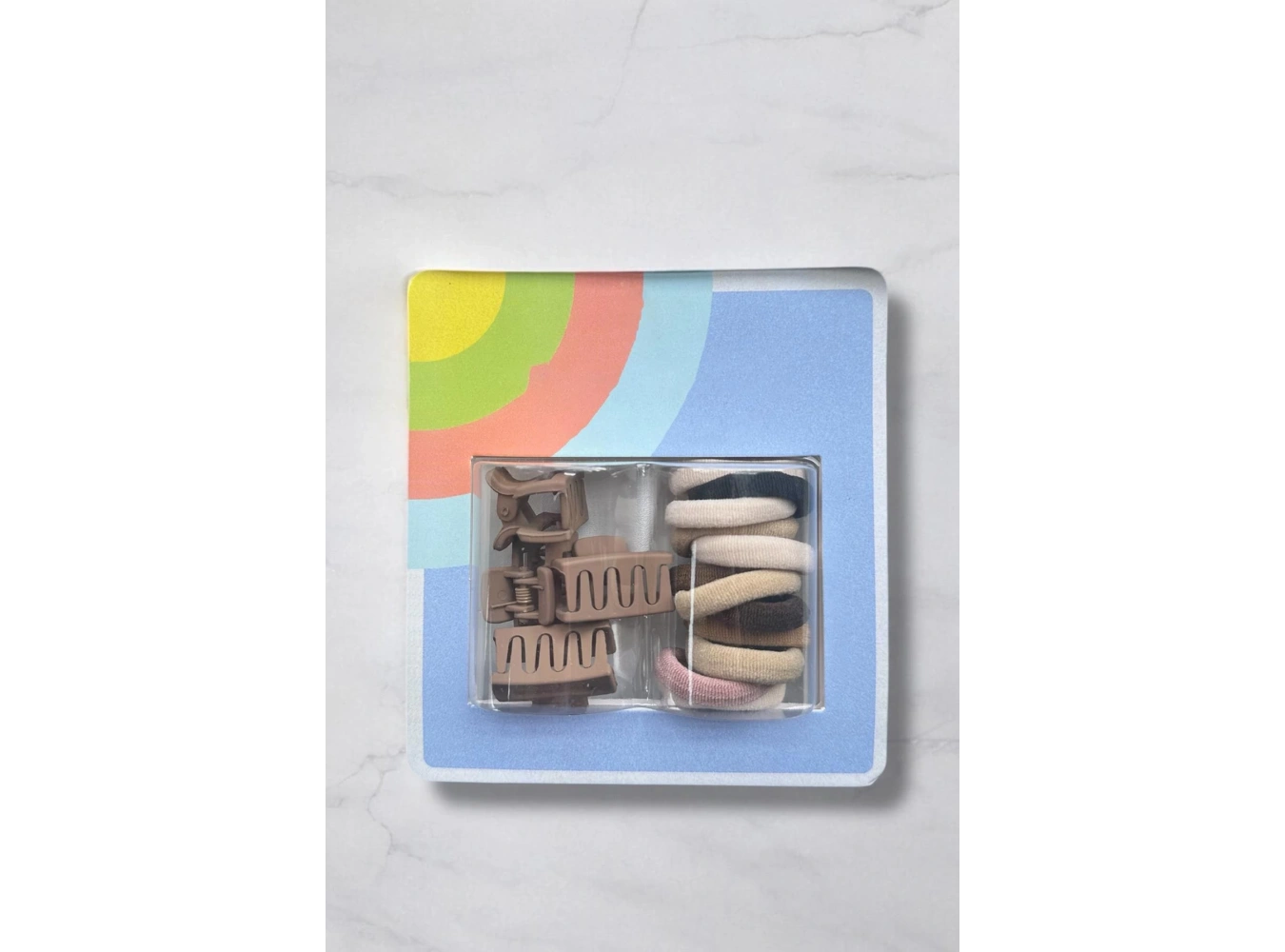 Karışık Renk Lastik Toka Ve Mini Mandal Toka Set