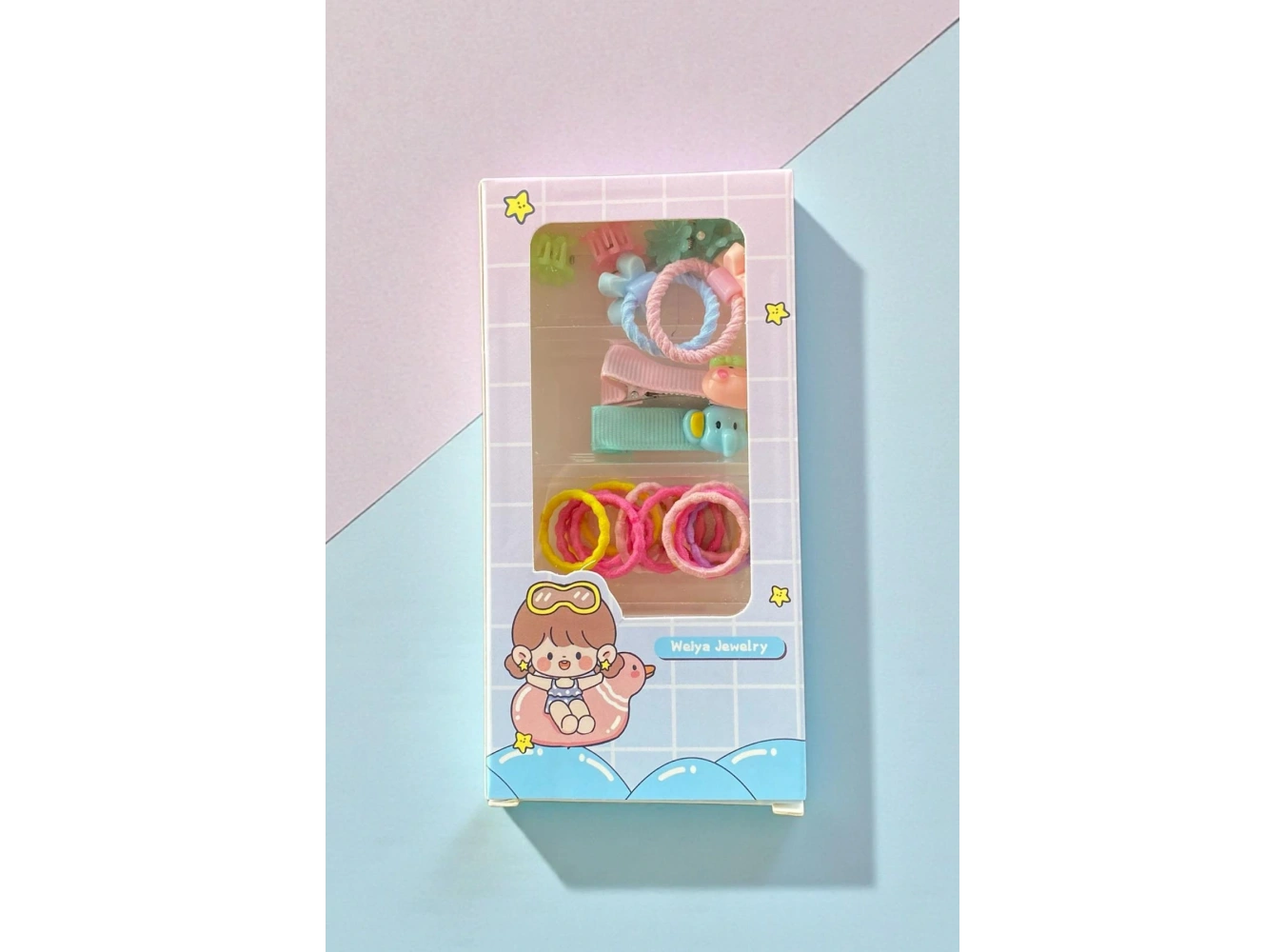 Karışık Renk Lastik Toka Ve Mini Mandal Toka /Yan Toka Set