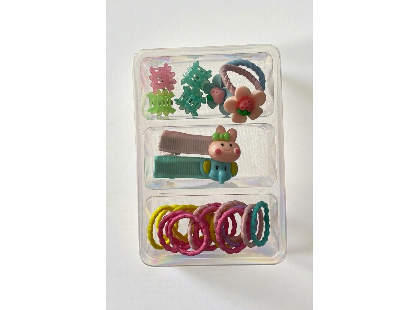 Karışık Renk Lastik Toka Ve Mini Mandal Toka /Yan Toka Set