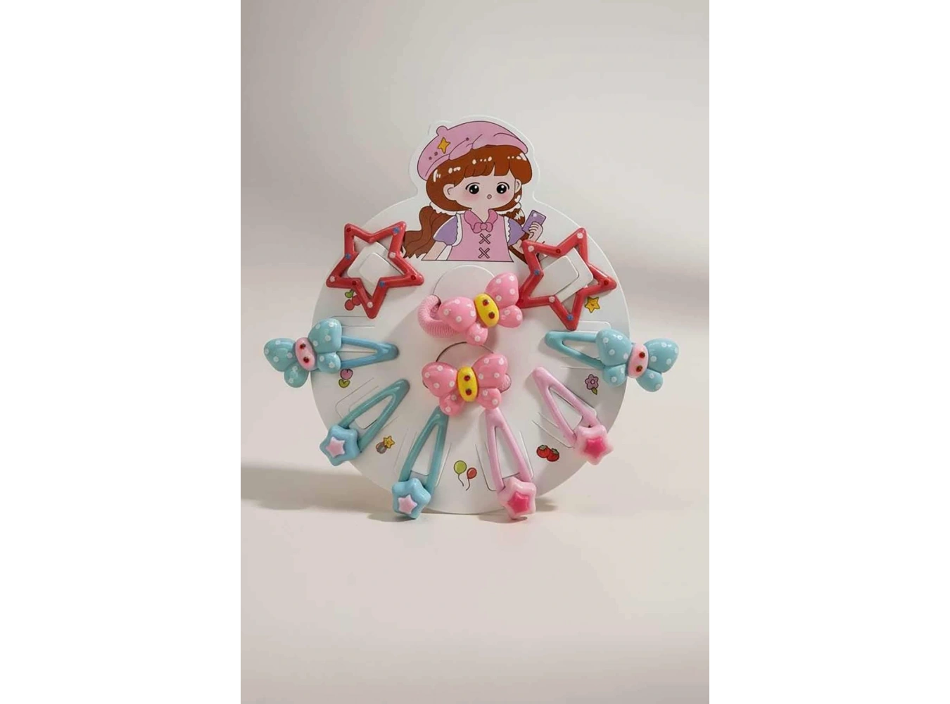 Karışık Renk Lastik Toka Ve Yan Toka Set