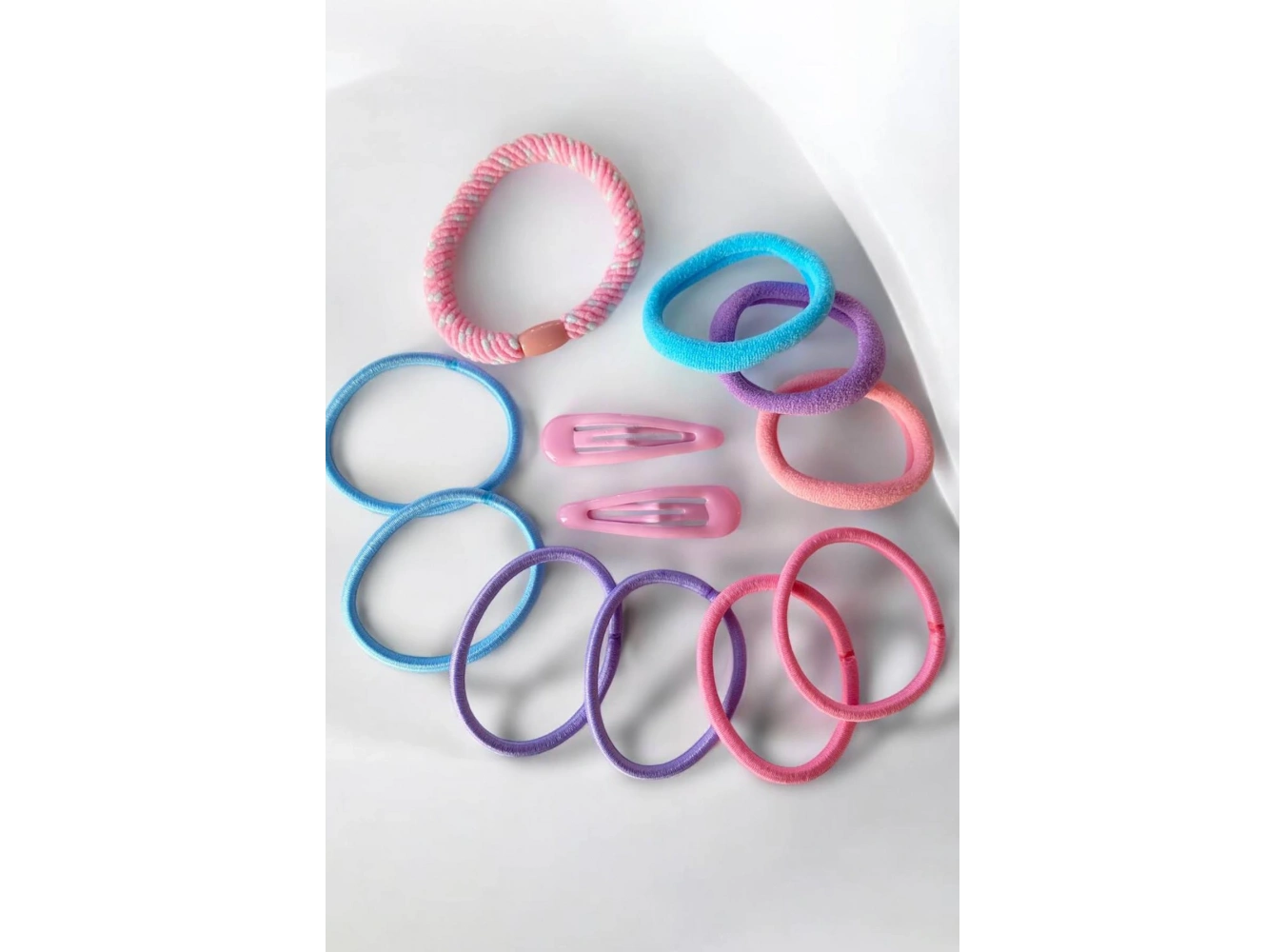 Karışık Renk Lastik Toka Ve Yan Toka Set