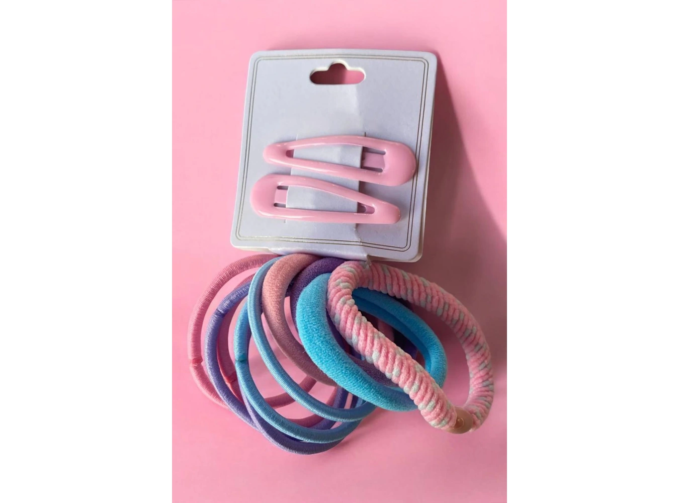 Karışık Renk Lastik Toka Ve Yan Toka Set