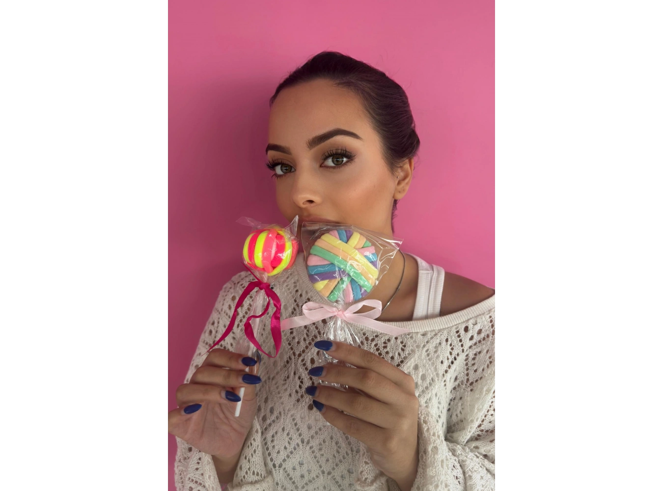 Karışık Renk Lolipop Figürlü Lastik Toka Set